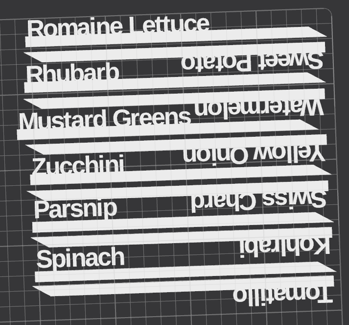 Veggie Garden Label Stakes